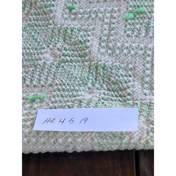 Vintage Handmade Swedish Weaving Afghan Throw Blanket Huck Embroidery 42x62" - Picture 10 of 11